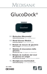 Manual de uso Medisana GlucoDock Monitor de glucosa