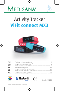 Bruksanvisning Medisana ViFit Connect MX3 Aktivitetsspårare