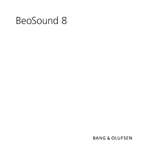 Manual de uso Bang and Olufsen BeoSound 8 Docking station