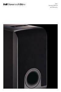 Handleiding Bowers and Wilkins AS1 Subwoofer