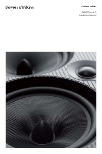 Mode d’emploi Bowers and Wilkins CWM Cinema 6 Haut-parleur