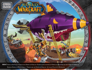 Handleiding Mega Bloks set 91014 Warcraft Goblin zeppelin hinderlaag