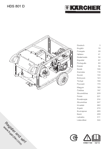 Rokasgrāmata Kärcher HDS 801 D Augstspiediena mazgātājs