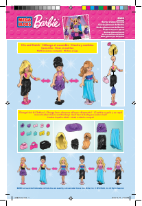 Manual de uso Mega Bloks set 80110 Barbie Noche de gala