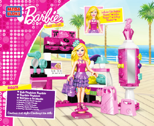 Bedienungsanleitung Mega Bloks set 80211 Barbie Mode-Stand