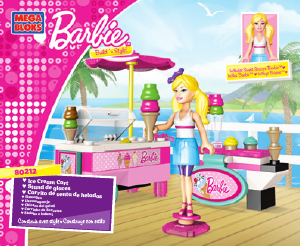 Mode d’emploi Mega Bloks set 80212 Barbie Kiosque de crème glacée