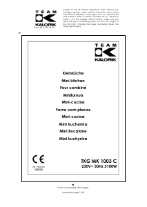 Mode d’emploi Kalorik TKG MK 1003 C Four