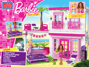 Mode d’emploi Mega Bloks set 80226 Barbie Maison de plage