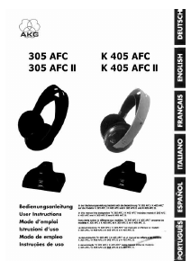 Manual de uso AKG K405 AFC II Auriculares