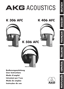 Handleiding AKG K406 AFC Koptelefoon