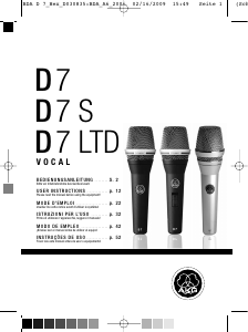 Bedienungsanleitung AKG D 7 LTD Mikrofon