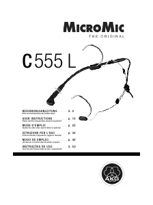 Mode d’emploi AKG C 555 L MicroMic Microphone