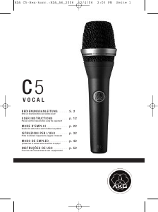 Manual de uso AKG C5 Vocal Micrófono