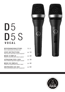 Handleiding AKG D 5 Microfoon