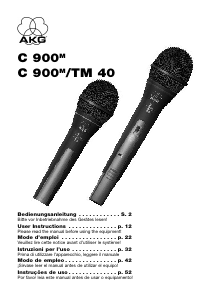 Handleiding AKG C 900 Microfoon