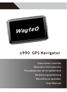 Használati útmutató WayteQ x990 GPS Autós navigáció