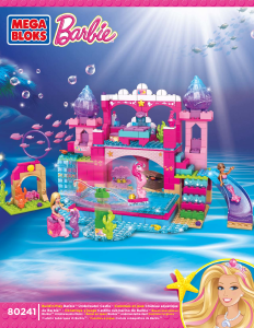 Bruksanvisning Mega Bloks set 80241 Barbie Undervattens slott