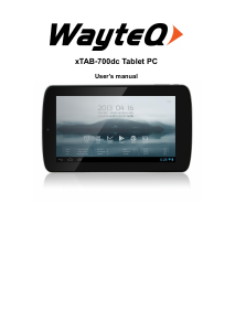 Manual WayteQ xTAB 700dc Tablet