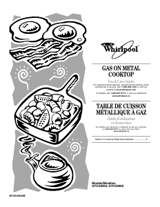 Mode d’emploi Whirlpool G7CG3064 Table de cuisson