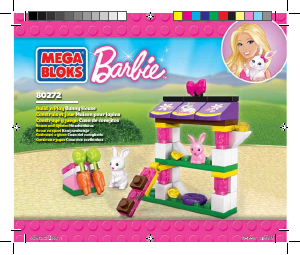 Handleiding Mega Bloks set 80272 Barbie Konijnenhok