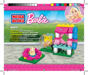 Bedienungsanleitung Mega Bloks set 80273 Barbie Meerschweinchen-Spielplatz