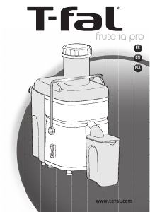 Manual Tefal ZE4501MX Frutelia Pro Juicer