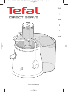 Manual Tefal ZN440832 Direct Serve Centrifugadora