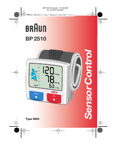 Manual Braun BP2510 SensorControl Blood Pressure Monitor