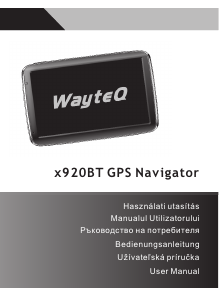 Handleiding WayteQ x920BT GPS Navigatiesysteem