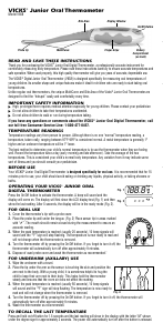 Handleiding Vicks V938 Thermometer