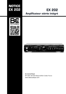 Mode d’emploi BC Acoustique EX 202 Amplificateur