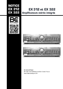 Mode d’emploi BC Acoustique EX 322 Amplificateur