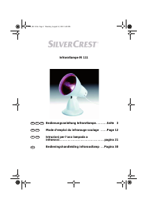 Mode d’emploi SilverCrest IR 111 Lampe à infrarouge