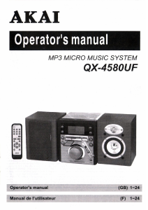 Mode d’emploi Akai QX-4580UF Stéréo