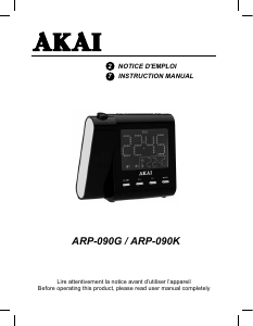 Mode d’emploi Akai ARP-090G Réveil