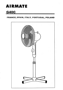 Mode d’emploi Airmate G40C Ventilateur