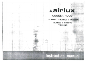 Mode d’emploi Airlux HDM90C Hotte aspirante