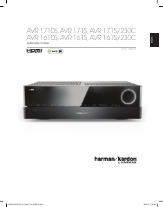 Instrukcja Harman Kardon AVR 1610S Receiver