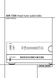 Mode d’emploi Harman Kardon AVR 7300 Amplificateur