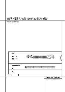 Mode d’emploi Harman Kardon AVR 435 Amplificateur