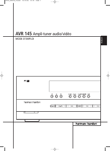 Mode d’emploi Harman Kardon AVR 145 Amplificateur