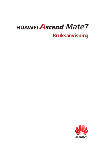 Bruksanvisning Huawei Ascend Mate 7 Mobiltelefon