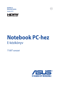 Használati útmutató Asus H100TA Laptop