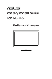 Kullanım kılavuzu Asus VS198D-P LCD ekran