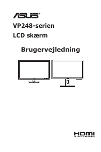 Brugsanvisning Asus VP248H LCD-skærm