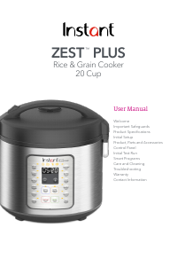 Handleiding Instant Zest Plus Rijstkoker