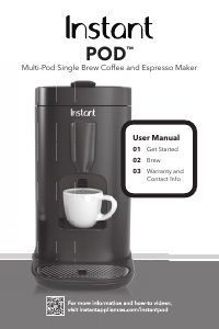 Manual Instant POD Coffee Machine