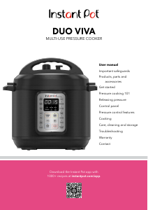 Handleiding Instant Pot Duo Viva Multicooker