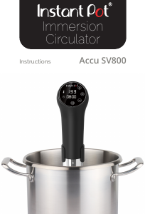 Bruksanvisning Instant Pot Accu SV800 Sous vide-cirkulator