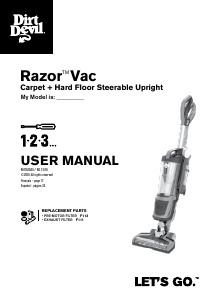 Manual de uso Dirt Devil UD70350B Razor Vac Aspirador